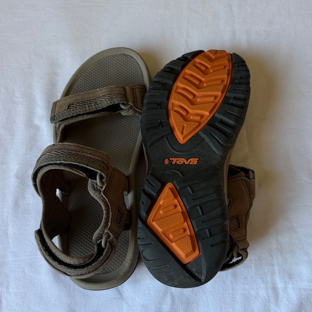 TEVA MEN HUDSON BUNGEE CORD SPORTS STAPPY LEATHER SANDALS✨✨ - Picture 6 of 7